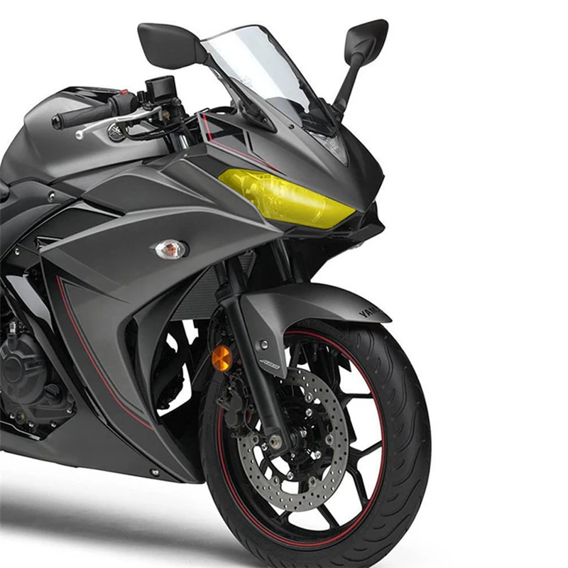 Для R3 R25 YZFR3 YZFR25 YZF-R3 15-18 2016 2017 Защитная крышка для мотоциклетной фары Акриловая