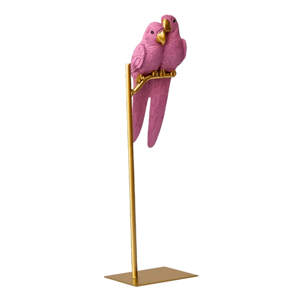 

Couple Parrot Ornament Desktop Parrot Decoration Fashionable Parrot Ornament