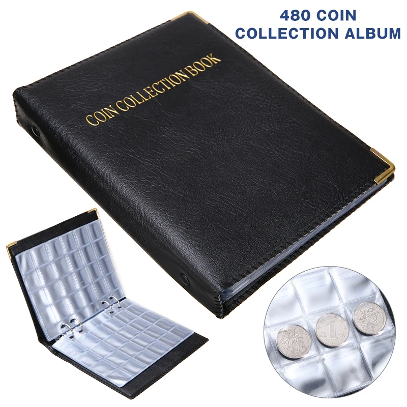 

Новое поступление, коллекция 480 монет, книга, искусственные медальоны, альбом для памятных монет, 20*15,5*3,5 см