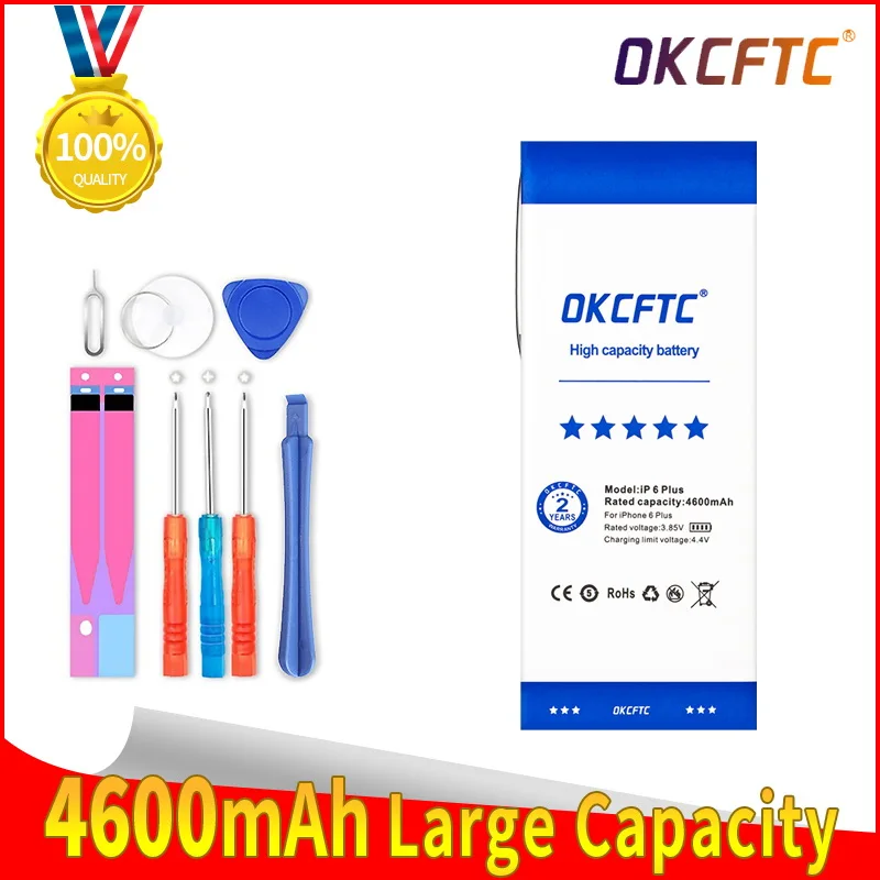 

Аккумулятор OKCFTC 4600 мАч для iPhone 6 Plus, оригинальная емкость, Сменный аккумулятор для iPhone 6 P