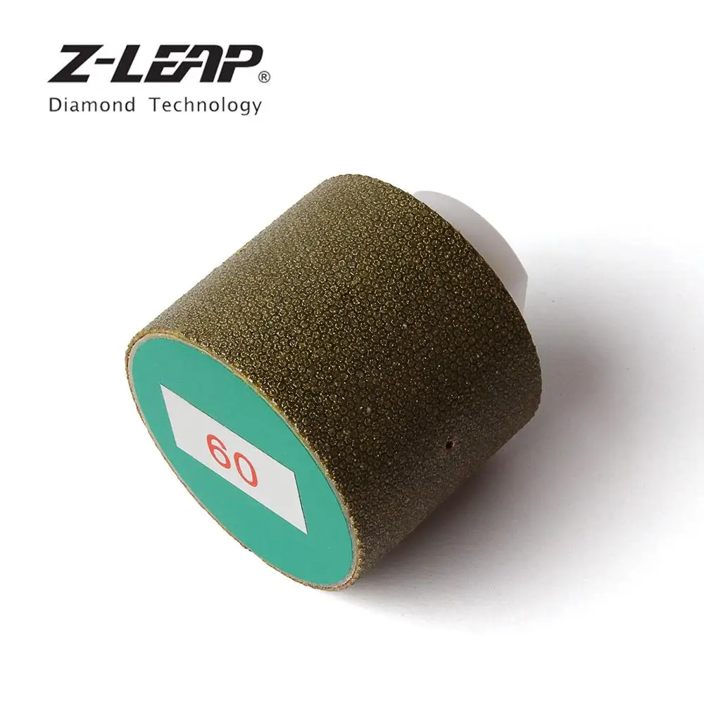 Z-LEAP " Алмазный влажный Полировочный барабан колесо Гальваническое шлифовальное колесо M14 5/8-11 беседка для гранита мраморная раковина отверстие