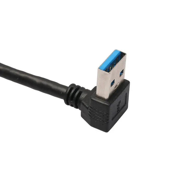 USB 3 0 правый угол 90 градусов удлинитель Кабель адаптер Папа мама шнур 20 см|Кабели