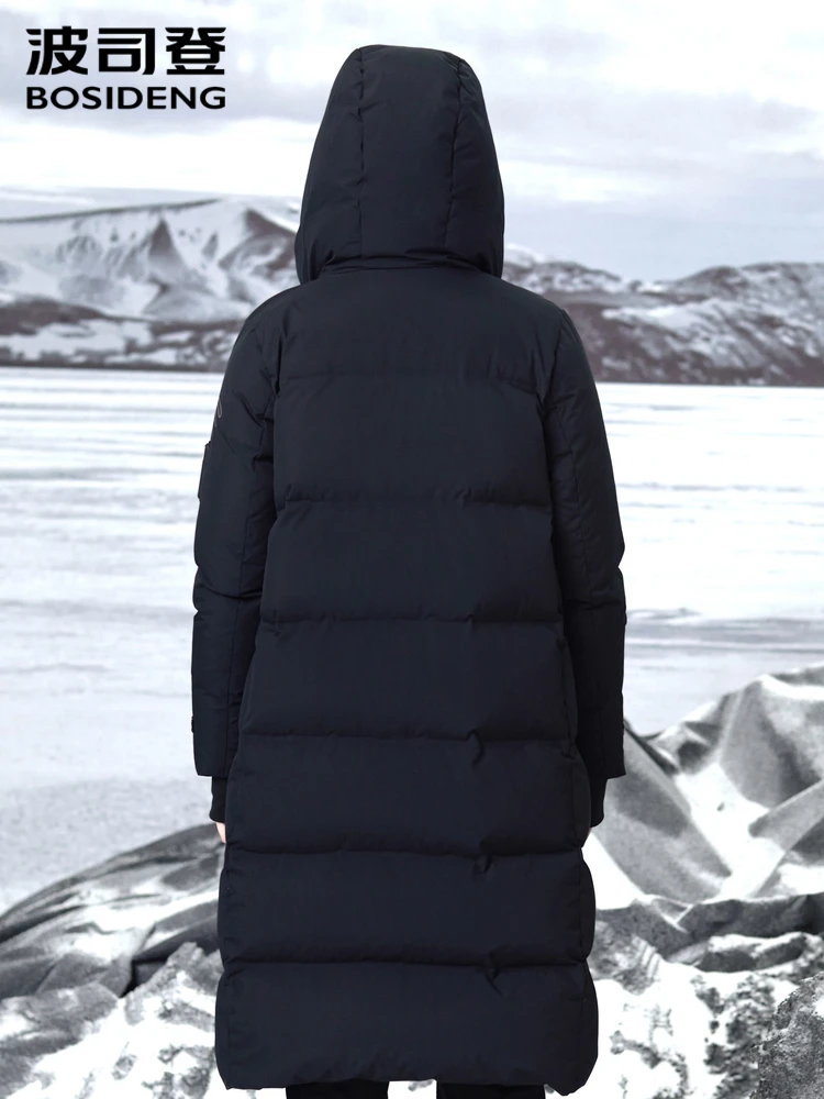 Bosideng пуховик женский X-длинный выше колена гор-Текс гусиный пух теплая куртка для