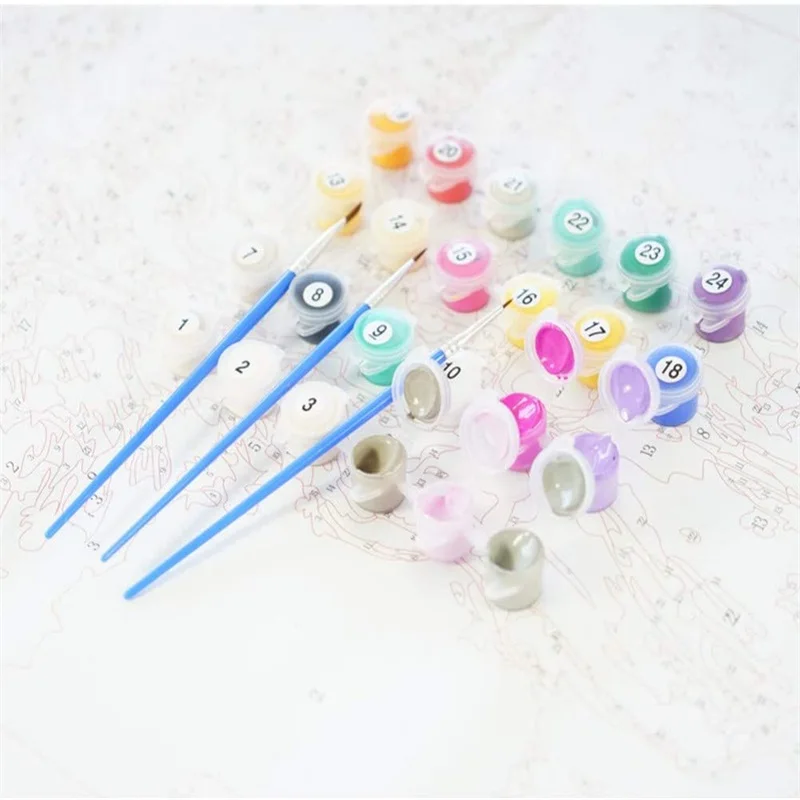 Картина по номерам на рамке 40 х50 осенью | Дом и сад