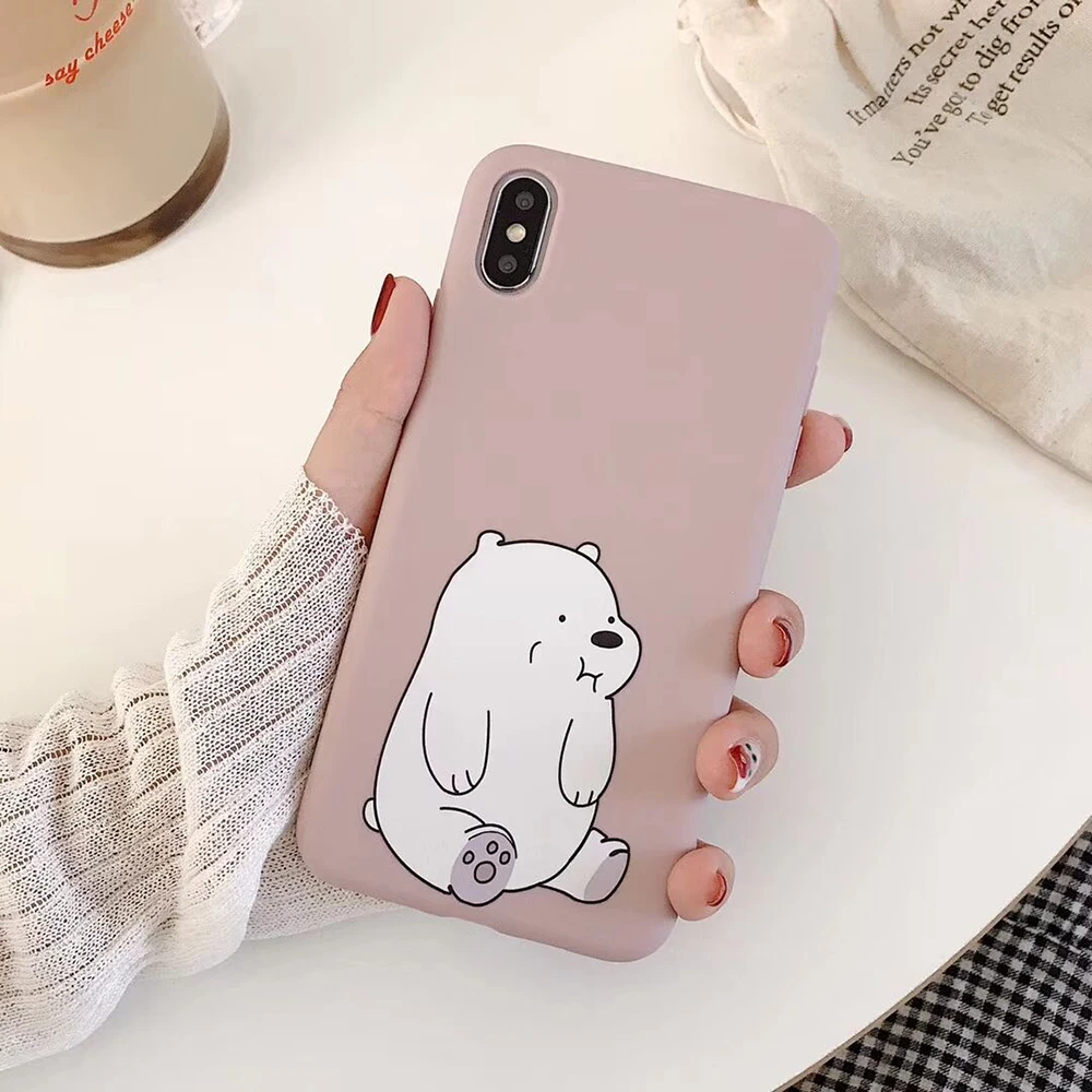 Pink Bear Мы вся правда о медведях игрушечный Единорог жидкости крышка для Vivo IQ00 V17 Neo S1 Y7S Z5 V15 X20 X23H X27 X9 X9S V5 Plus Мягкий чехол для телефона чехол - Цвет: Pink Bear