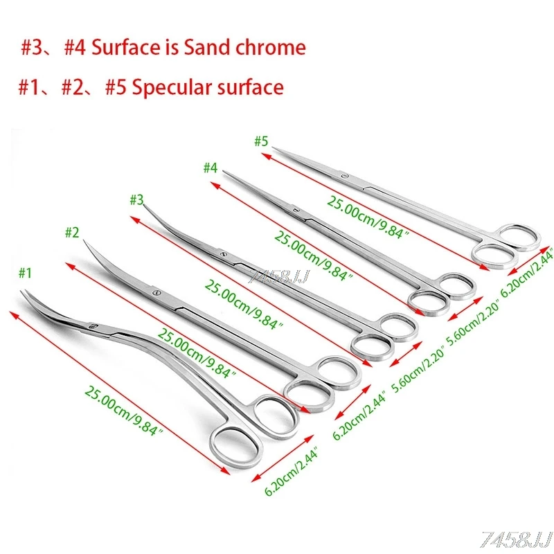 

Aquarium Stainless Steel Plant Trim Sharp Straight & Curved Spring Scissors 10in G03 Drop ship