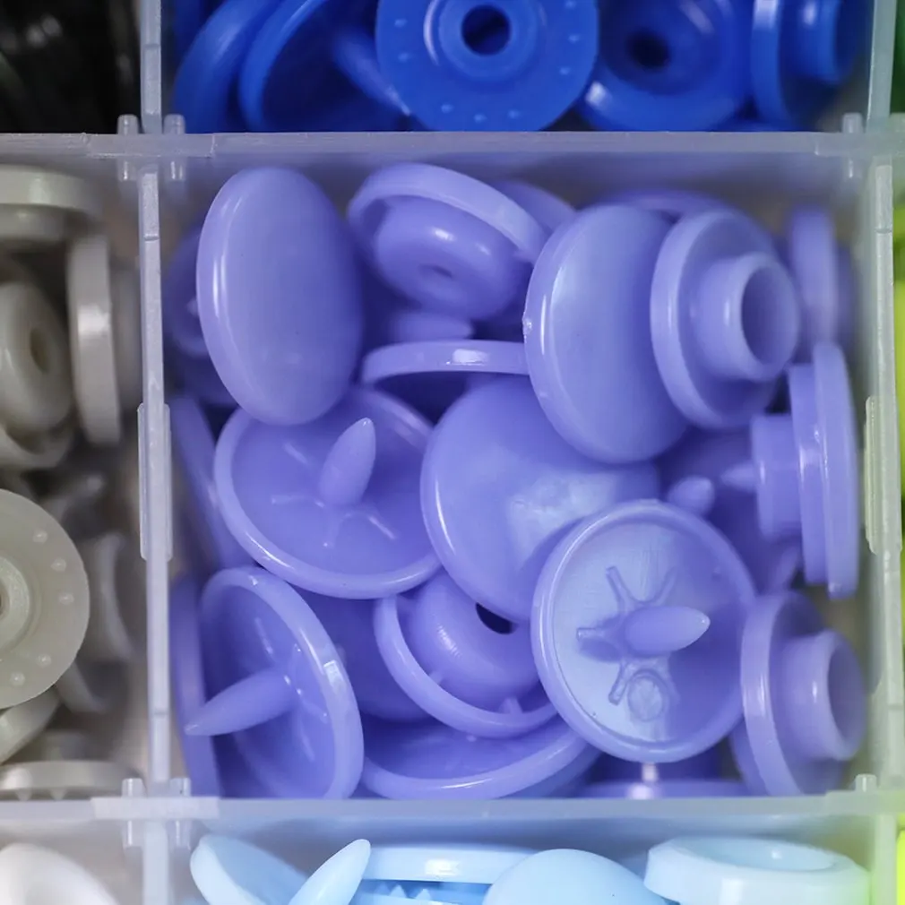 

600PCS 1440PCS Resin Nylon Plastic Children's Four Buttons Kit Color Round Button Bags Buckle Multicolor Set