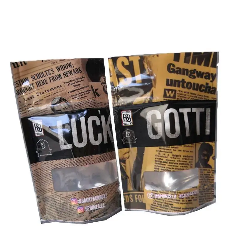 

Gotti Packbackboyz Bags Resealable Zipper Seal For Freshness Childproof Flowers Packing Lucky Mylar Bags Gotti Mylar Bags jtqDq