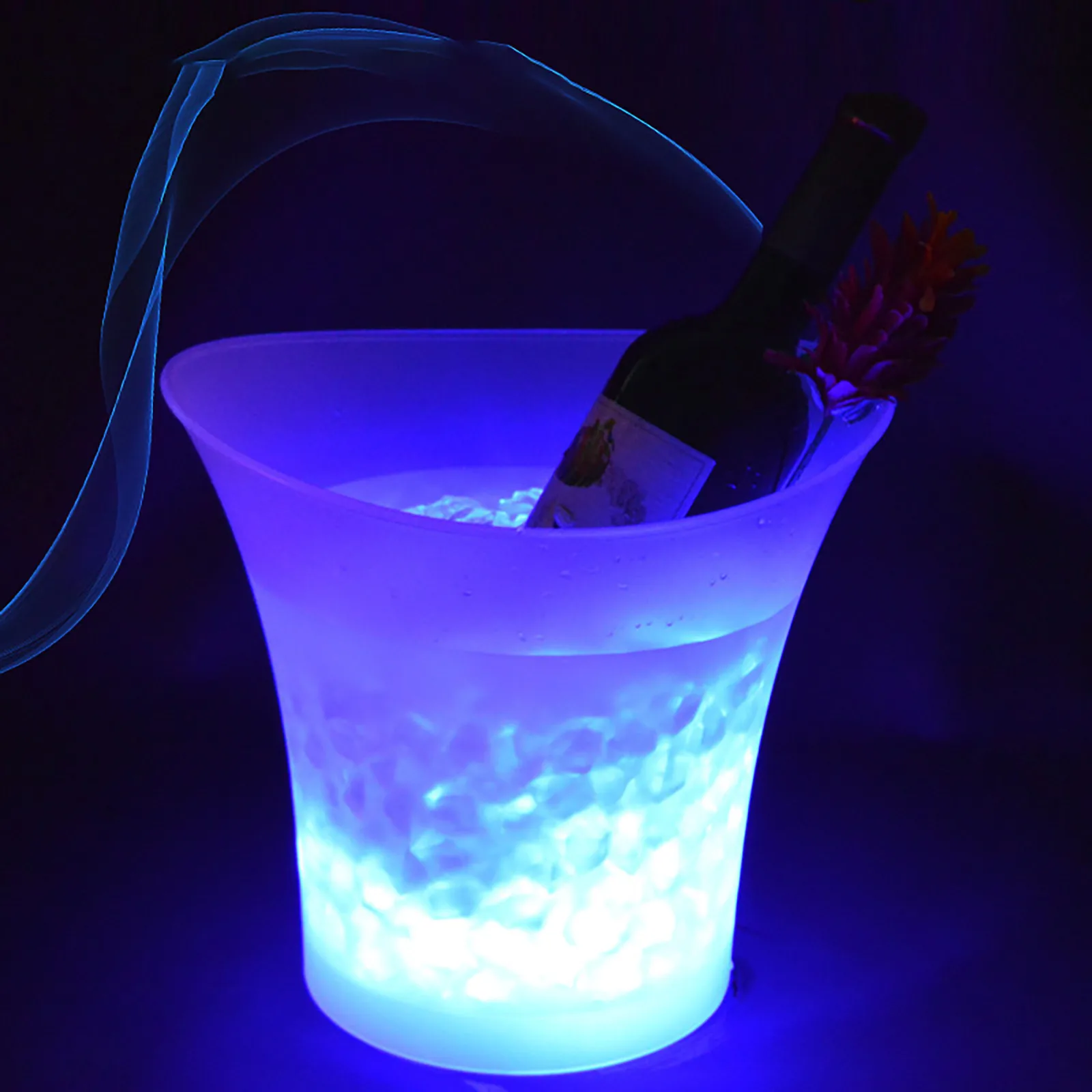 

Waterproof Plastic Led Ice Bucket Ice Shampain Bucket Ice Container Champagne Beer Cup Wine Freeze Bucket Party Bar Tools