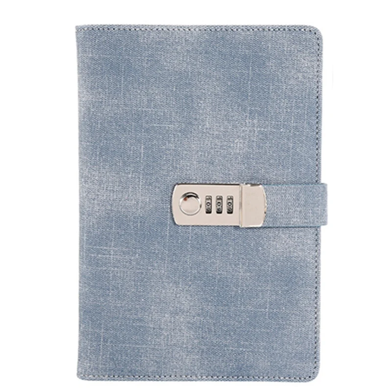 Пароль блокнот бумага запираемый портативный дневник в полиуретановой обложке