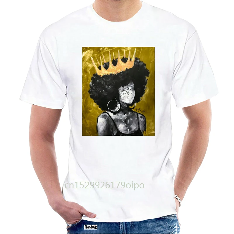 

Naturally Queen Ii Gold Custom Design Print For Men Women Cotton New Cool Tee T shirt Big Size 6xl Naturally Black 075248