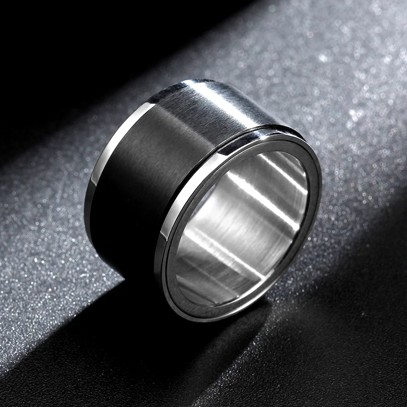 Манго 12 мм 316 Кольцо из нержавеющей стали для мужчин и женщин|steel ring|steel spinner ringsteel |