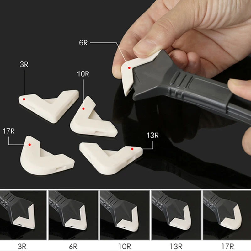 

3 In 1 Multifunctional Silicone Remover Caulk Finisher Sealant Smooth Scraper Grout Kit Tools Plastic Hand Tools Set Accessories