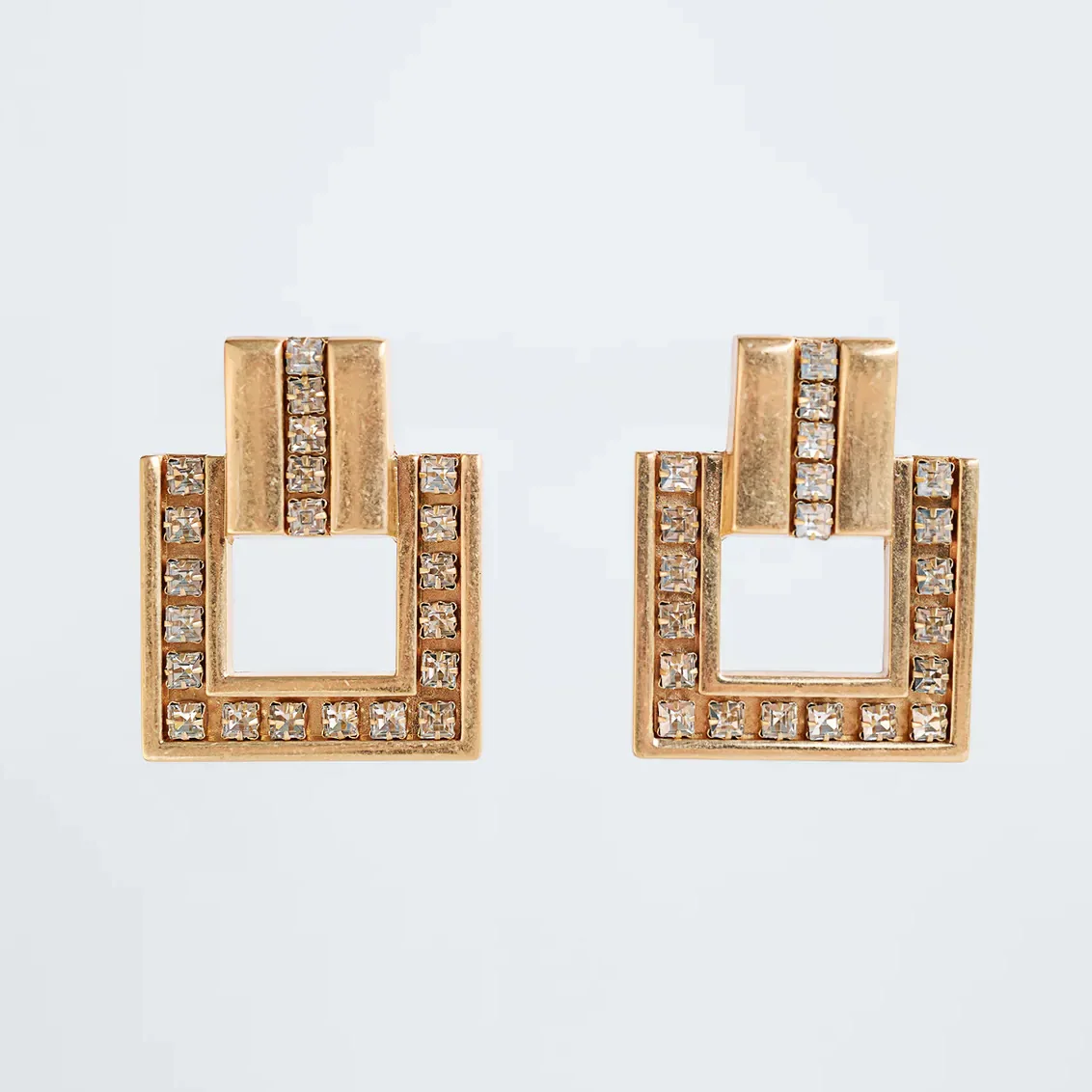 

Vedawas ZA Brand 2020 Trendy Jewelry For Women Gold Silver Color Dangle Earrings Luxurious High-end Metal Statement Earrings