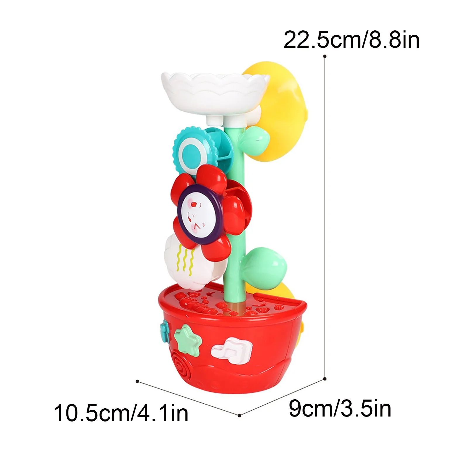 

Children's Sunflower Bath Toys Play in the Water and Turning Around Shower Spray Water Shower Swim Pool Bathing Toys for Kids