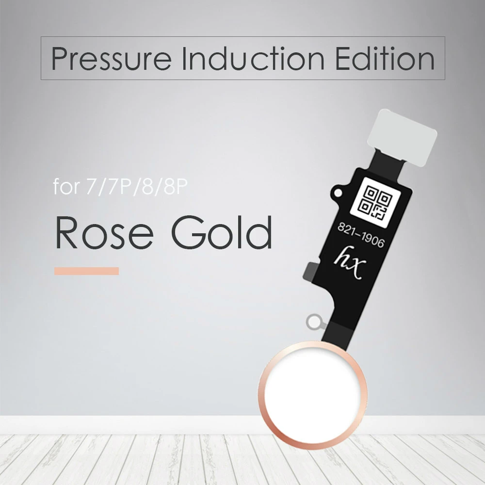HX-Press-Rose Gold JC/Meibi 5th YF HX 3rd Gen универсальная кнопка home для iPhone 7 7G 8 8G Plus клавиатура меню Функция возврата без touch ID - Цвет: HX-Press-Rose Gold