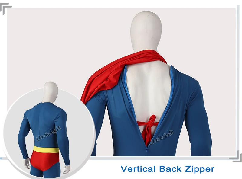 Супермен Косплэй костюм для ношения при температуре до-1978 версия фильма-супер герой, лайкра, спандекс, облегающий костюм, с поясом, с накидкой, Штаны-№ 22 | UncleHulk