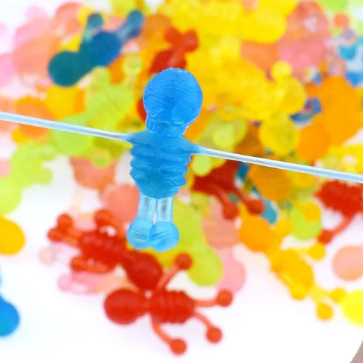 20 шт./лот мини пластиковое кольцо от насекомых игрушка модель установленная