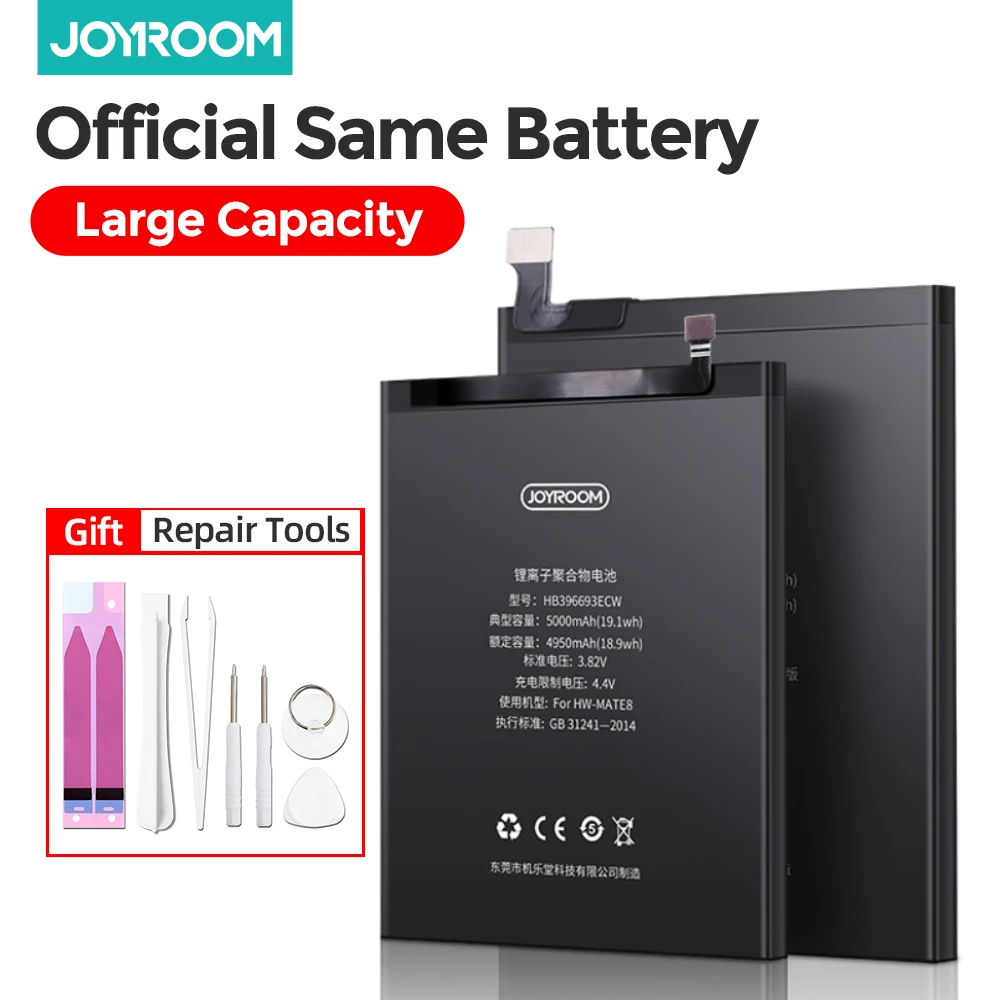 

Battery For Huawei Nova Honor 9 High Capacity Original Replacement Battery for P9 G9 Head 5 Enjoy 6X Life Free Repair Tool Kits