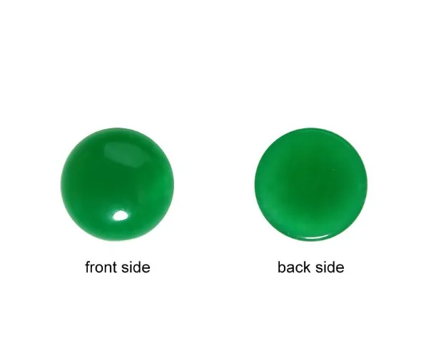 20 шт./партия круглые серьги-кабошон с нефритом