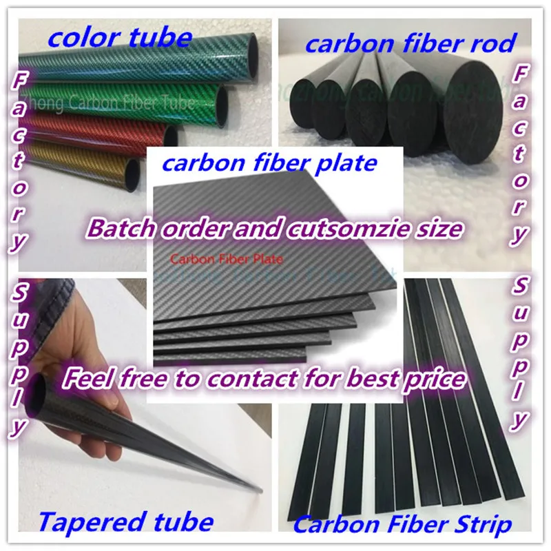 

3k Carbon Fiber Tube Length 1000mm OD12mm ID8mm 10mm 11mm Roll Wrapped Pipe/Shaft Light Weight and High Strength