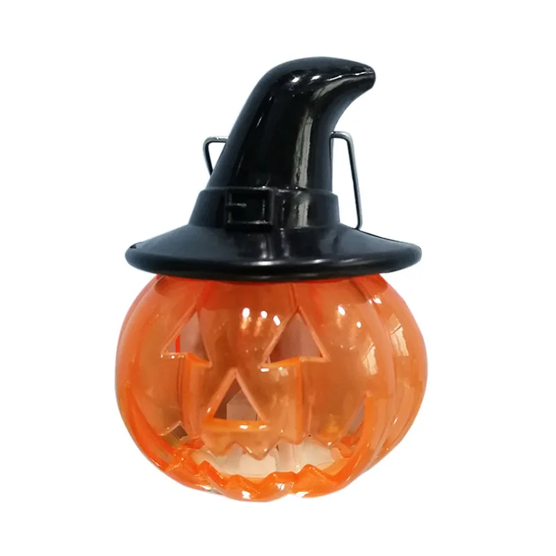 Portable LED Pumpkin Lantern Colorful Light Changing Night Table Lamp For Halloween Holiday Party Decor | Дом и сад