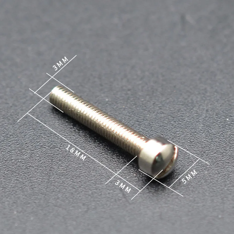 100 stücke elektrische gitarre humbucker pickup polepiece pol schrauben gitarre pickup schraube stangen 18mm länge 3mm durchmesser free glob