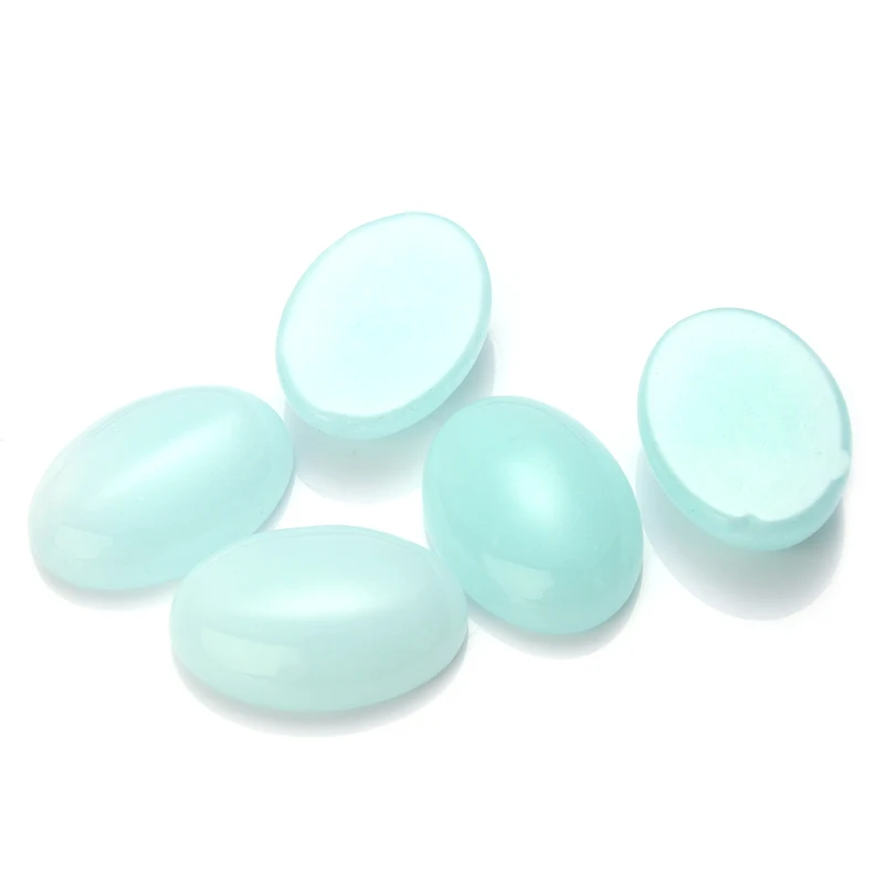 

CKyssee white jade plus color natural stone gemstone jewelry oval interface stone woman For DIY Jewelry accessories Making