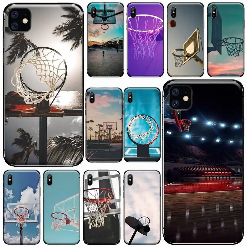 

playing basketball sports boy Phone Case for iPhone 11 12 pro XS MAX 8 7 6 6S Plus X 5S SE 2020 XR Soft silicone funda shell