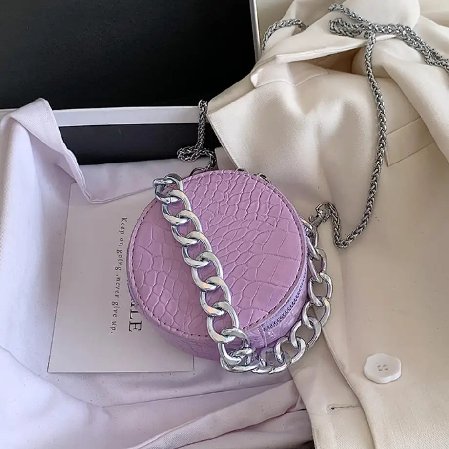 Миниатюрная круглая Сумка тоут с узором под камень Новинка лета 2020 женская