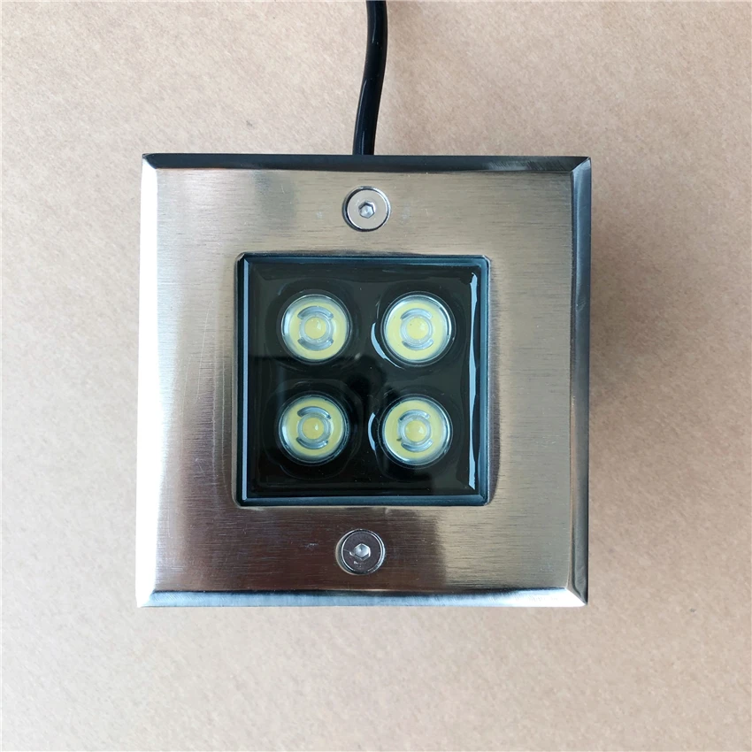 Водонепроницаемый квадратный светодиодный светильник IP68 уличная лампа для