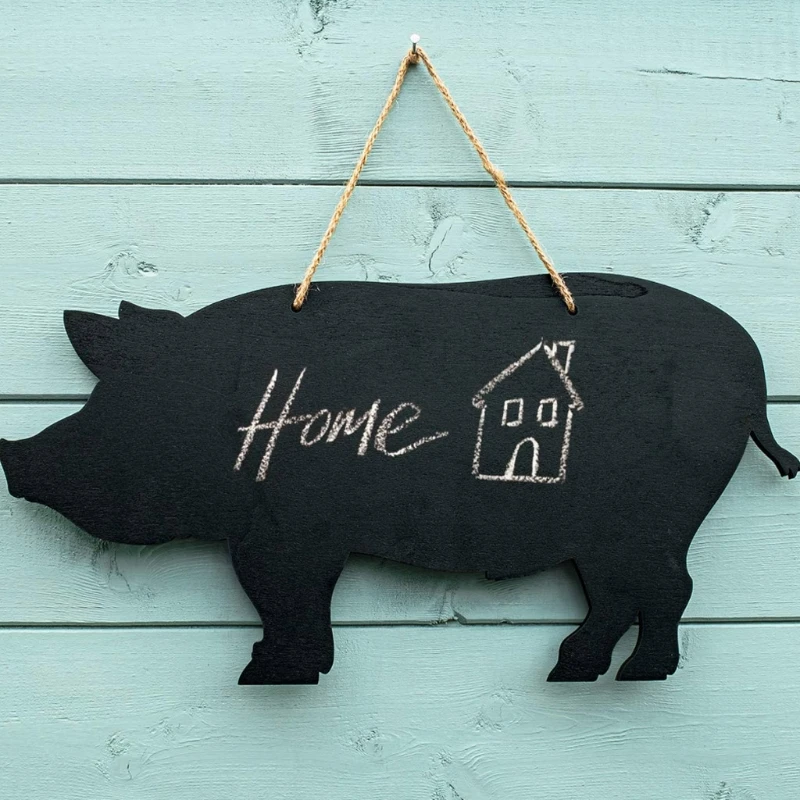 

Rustic Animal Cow Horse Chicken Pig Message Kitchen Chalkboard Farmhouse Decor