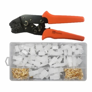 40sets XH2.8 2/3/4/6pin Mix plug connector Terminal Kit  Male Female socket plug with crimping plieers