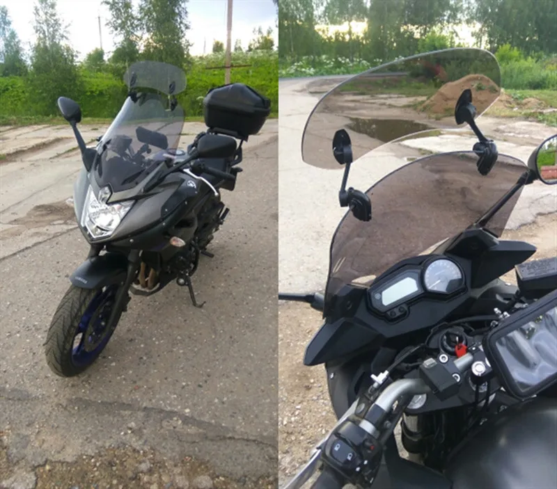 

Motorcycle Wind Screen Windshield Spoiler Air Deflector Airflow Adjustable Windscreen for Heritage Softail/Electra Glide