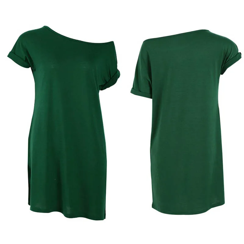 

Summer Women Dresses Printed Short Sleeve Miss Shoulder Dresses Bottom Length O-neck Ladies Casual Dress New