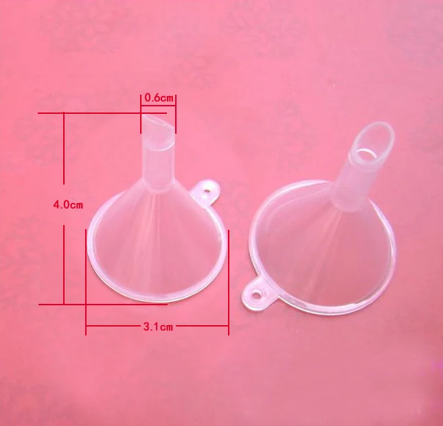 

Free Shipping 20pcs/lot Frosted Small Funnel Cosmetics Perfume Liquid Packing Tools Plastic Mini Parfum Package Funnel DIY Tool