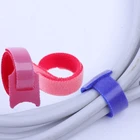 Тип Back-To-Back сплошной Цвет велкро нейлона кабельные стяжки провода и Батарея стержень кольцевой ремень галстук крюк кольцо