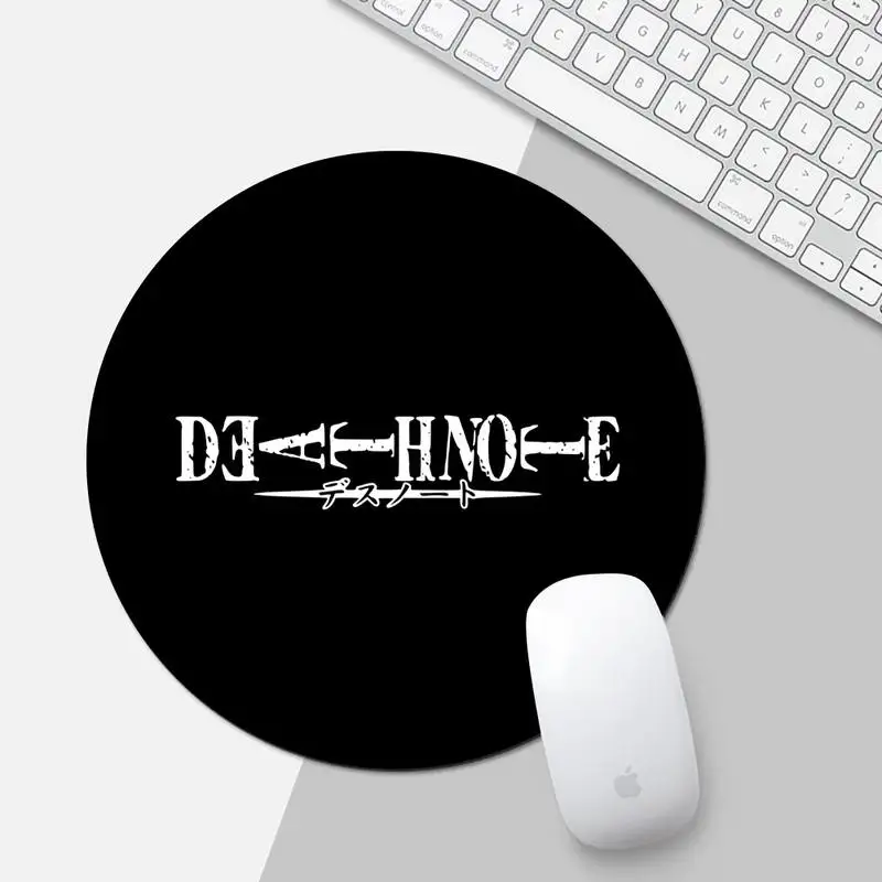 

Death Note Rubber PC Computer Gaming mousepad Desk Table Protect Game Office Work Round Mouse Mat pad XL Non-slip Laptop Cushion