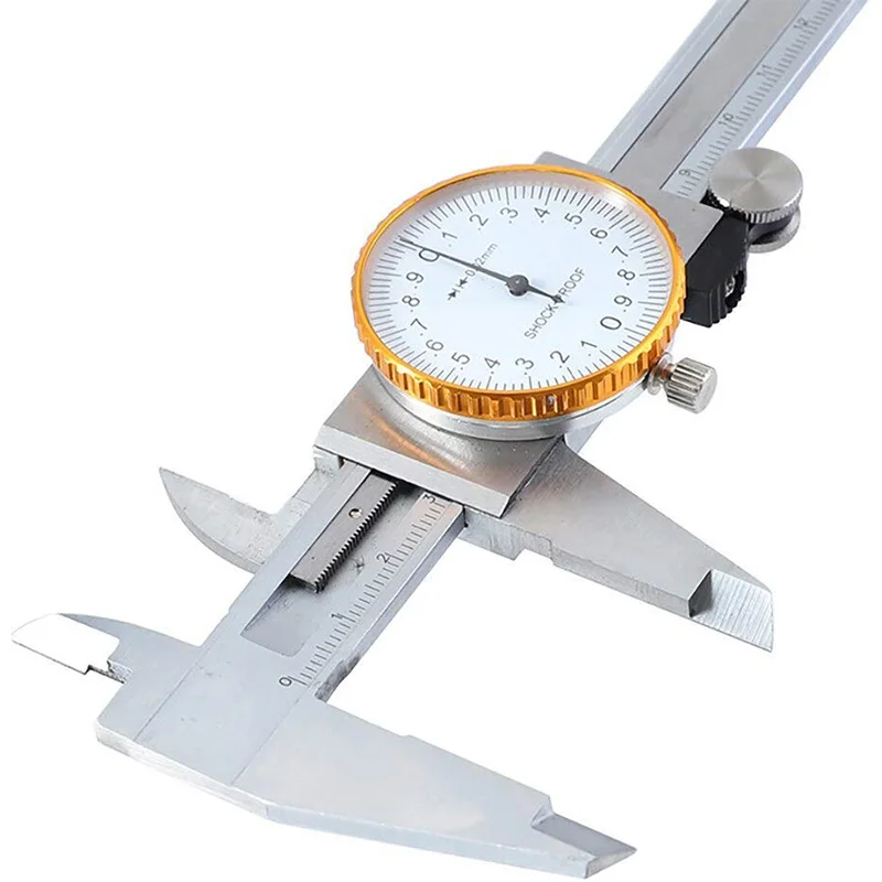 0-150mm Calipers High Precision Table Vernier Caliper with Watch Double-Way Shock-Proof Measuring Gauging Tools | Инструменты