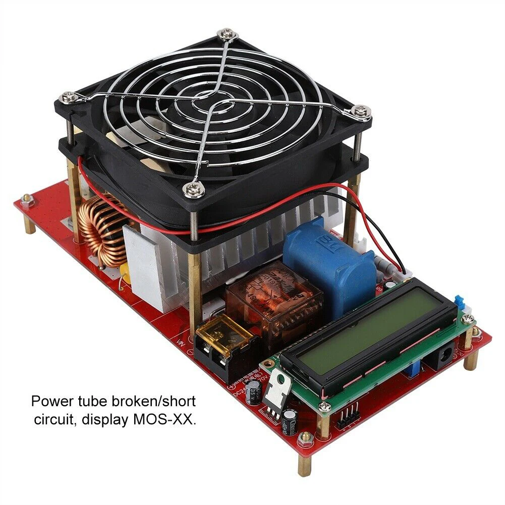 

ZVS 2000W Temperature Protection Induction Heater Module Generator High Voltage Industrial Melt Metals With Coil Copper Pipe