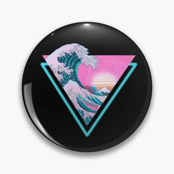 

Эстетика Vaporwave большая волна ретро мягкая пуговица заколка Декор смешная мультяшная одежда творческие ювелирные изделия значок шапка мета...