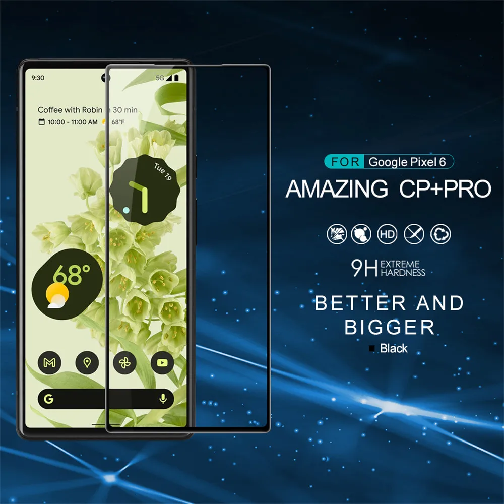 

For Google Pixel 6 NILLKIN Fully Covered CP+PRO Tempered Glass Screen Protector