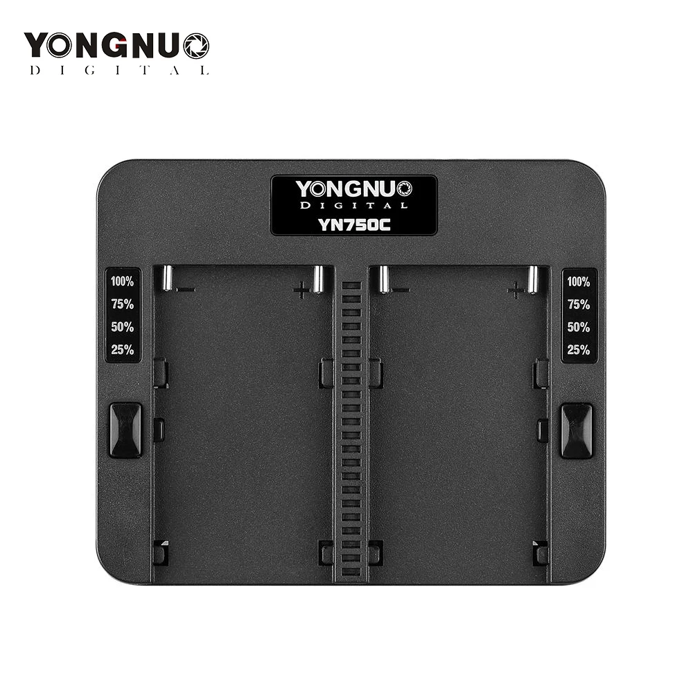 

YONGNUO YN750C зарядное устройство для литиевой батареи, двухканальный аккумулятор, быстрая зарядка, Совместимость с Sony NP-F750/B NP-F950
