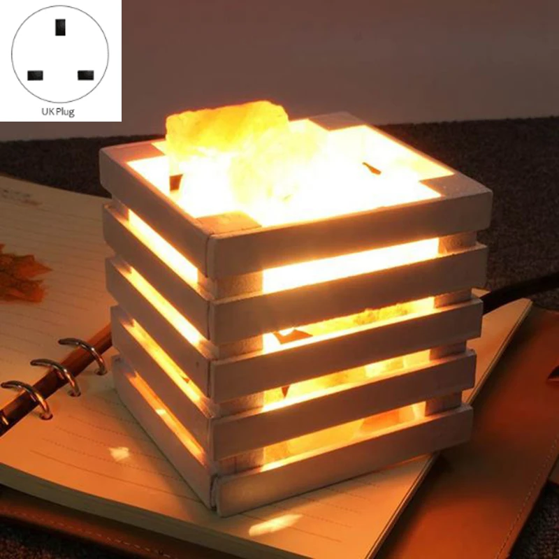 Соляная Лампа натуральный Гималайский розовый соляной ночной Светильник