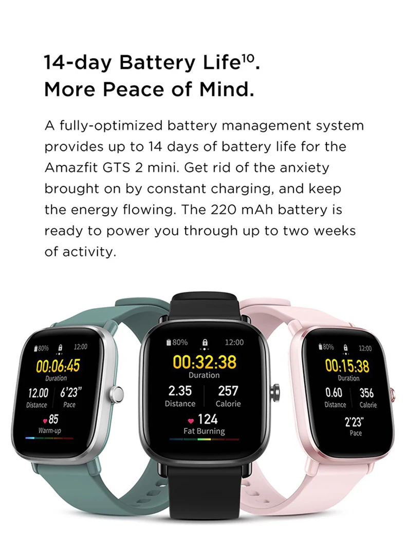 Amazfit GTS 2 Mini GPS Smart Watch Global Version Wholesale