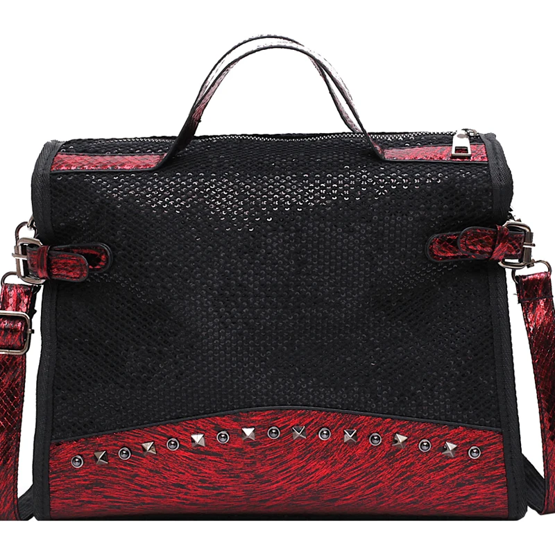 Женские сумки из искусственной кожи Большая вместительная сумка на плечо с