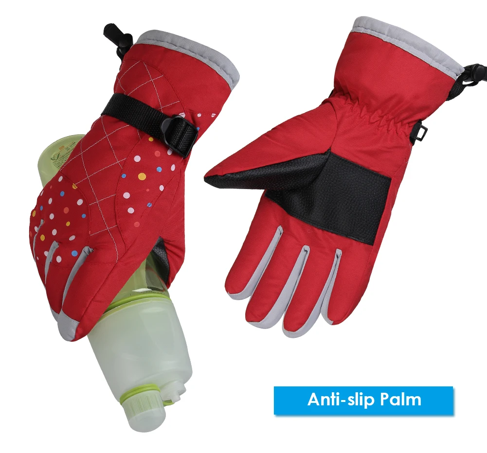 Женские зимние перчатки лыжные сноубордические спортивные ветрозащитные теплые