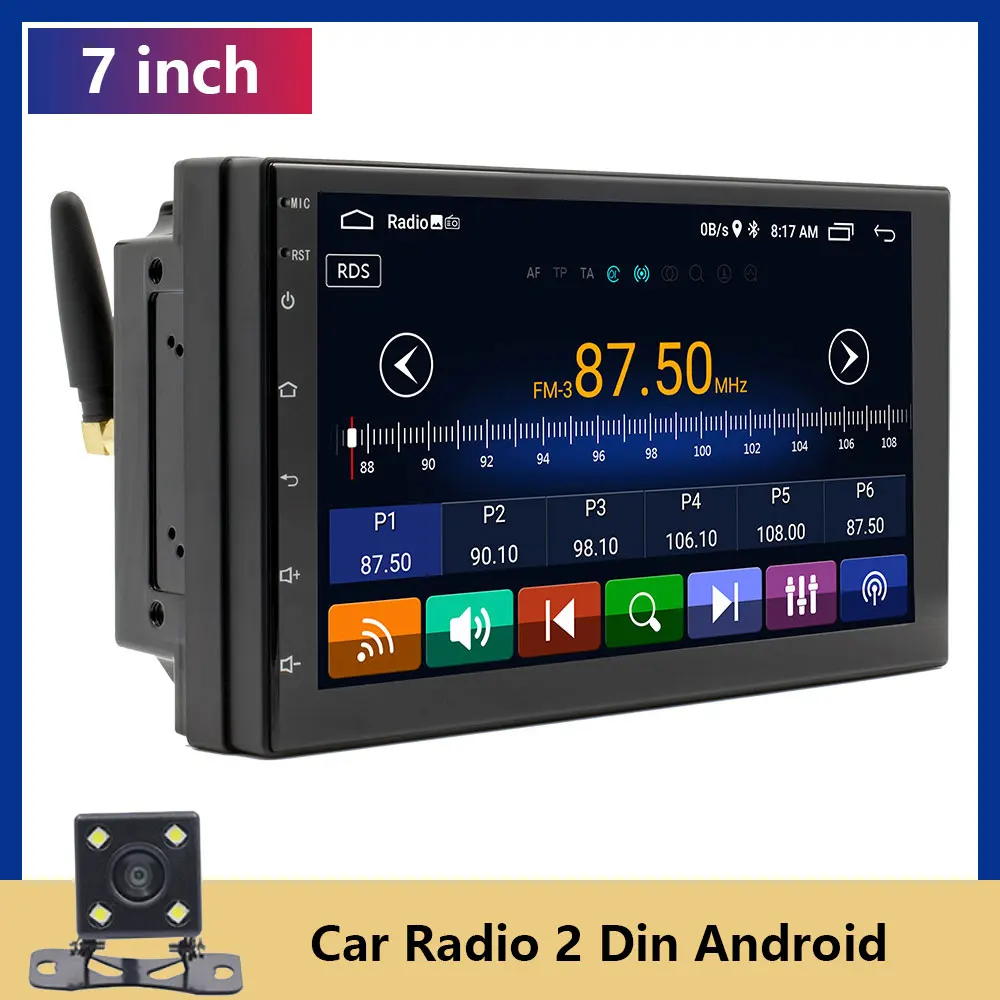 

2 Din Car Carplay Multimedia Video Player GPS Android 10.1 MP5/MP3 Player BT Audio FM Radio Receiver With Carplay Function