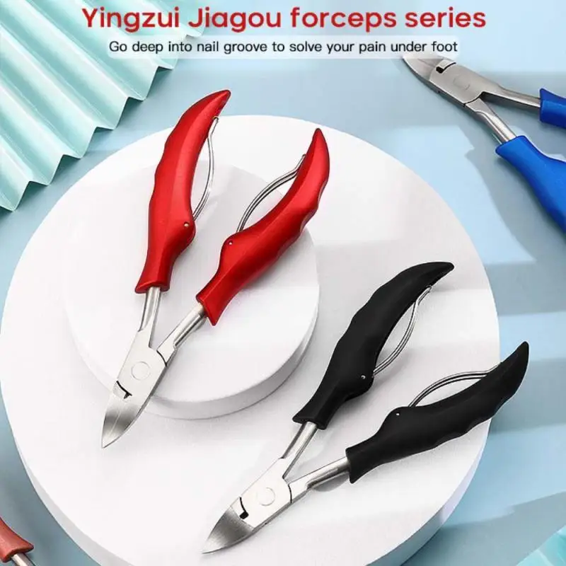 

1PC Professional Stainless Steel Nail Clippers Nail Correction Thick Nails Ingrown Toenails Nippers Cutters Pedicure Care Tools