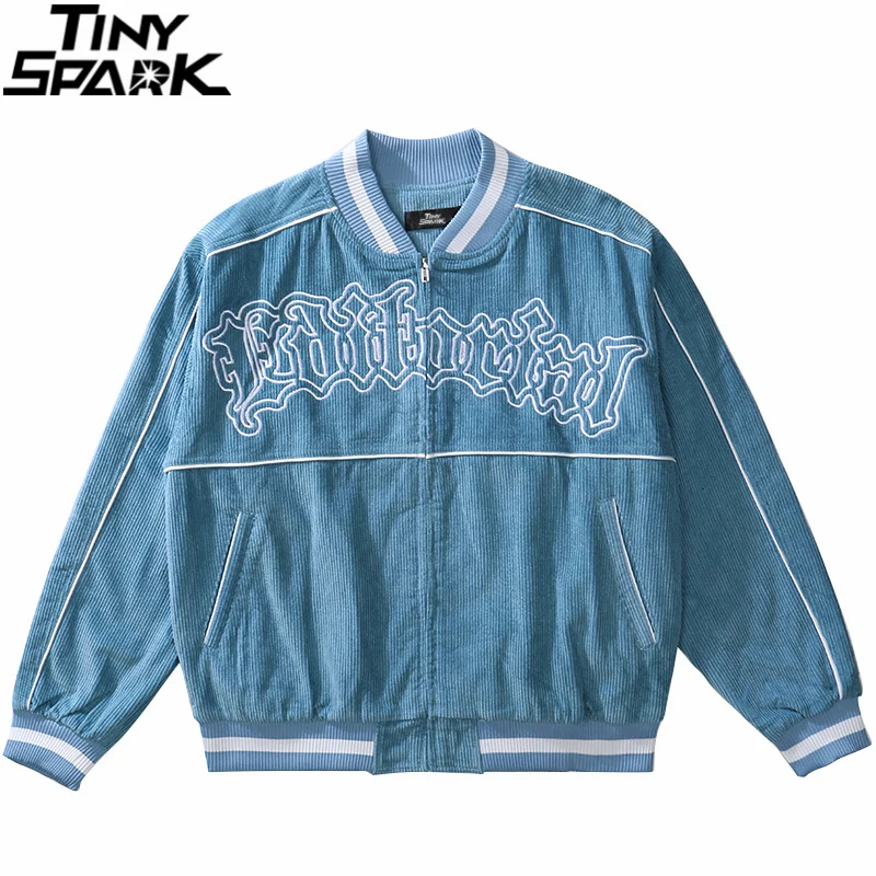 

Hip Hop Streetwear Corduroy Jacket Coat Men Vintage Retro Jacket Coat 2021 Autumn Harajuku Cotton Casual Jacket Coat Outwear